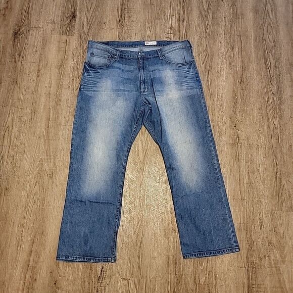 Wrangler Relaxed Boot Denim Blue Jeans ~ Sz 42x30 - Picture 1 of 6